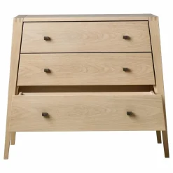 Sale Leander Commode 3 tiroirs Linea | Chêne