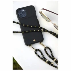 New Louvini Coque Iphone Lou en cuir | Noir