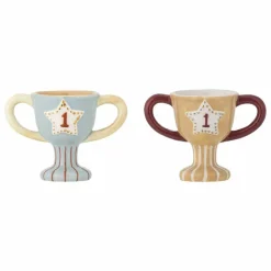 Online Bloomingville Mini Coquetiers Trophée - Set de 2 Bleu ciel