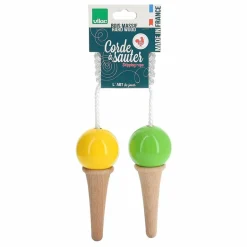 Vilac Corde à sauter Glaces | Jaune Hot