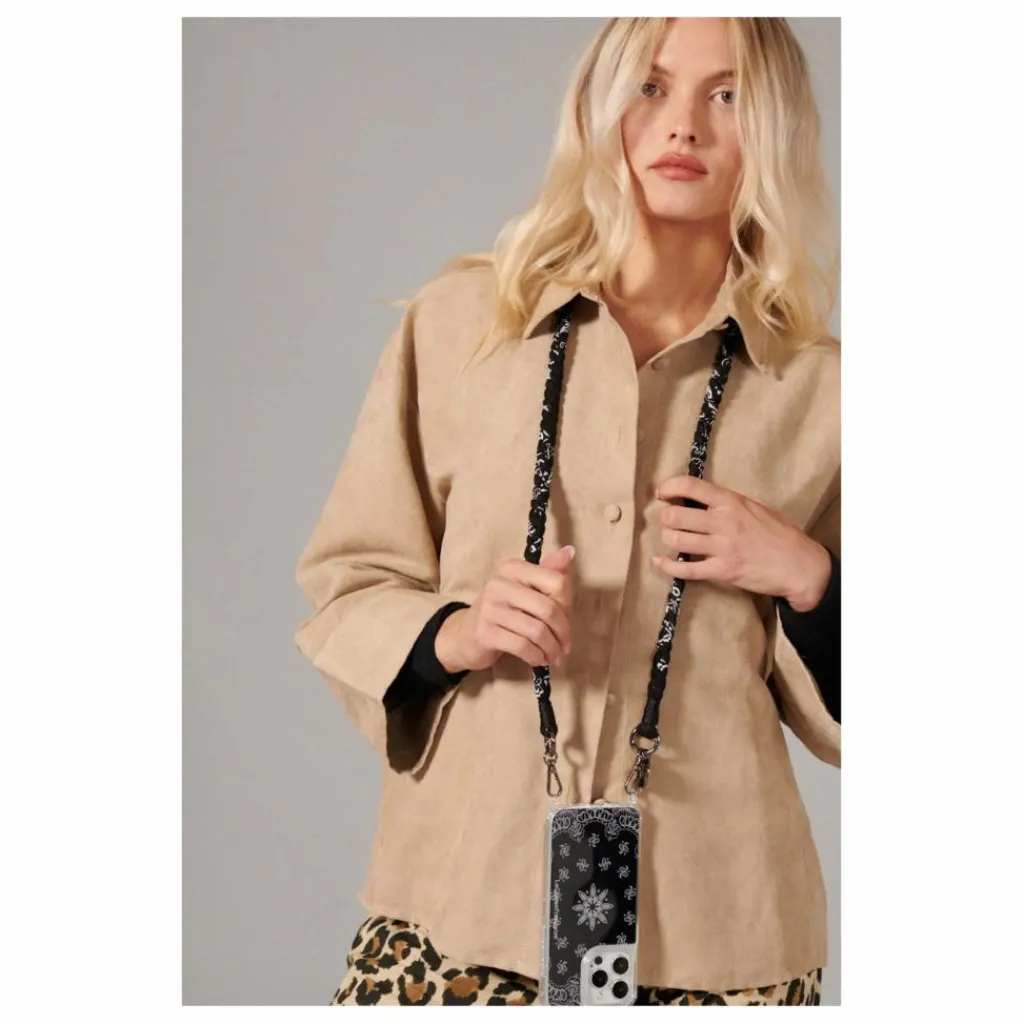 Outlet LaCoqueFrançaise Cordon Tressé Della 120 cm | Noir