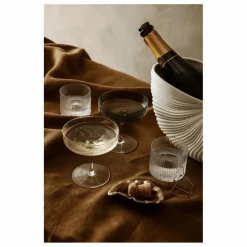 Ferm Living Art De La Table|Coupes à champagne Ripple - Set de 2