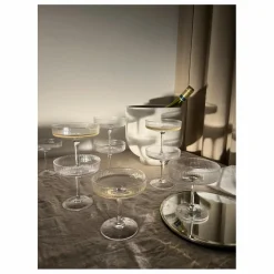 Ferm Living Art De La Table|Coupes à champagne Ripple - Set de 2