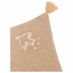 Best Nobodinoz Coussin à pompons - Lin Français | Sésame