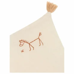 Enfant Nobodinoz Coussin à pompons - Lin Français |