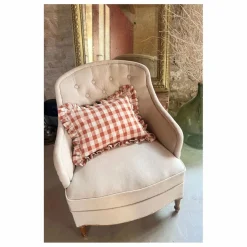 Sale Barnabé aime le café Coussin à volant | Terracotta