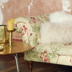 Outlet Maison de Vacances Coussin basic en peau de chèvre du Tibet | Blanc