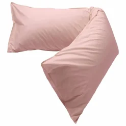 Suite 702 Coussin Bedmate en percale organique - Dusty Rose |