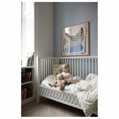 Cam Cam Coussin brodé Blueberries Bleu Sale