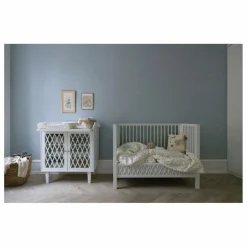 Cam Cam Coussin brodé Blueberries Bleu Sale