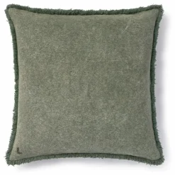 Lorena Canals Coussin carré Stonewashed | Vert foncé