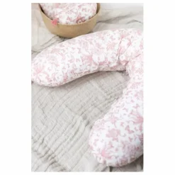 Tartine et Chocolat Coussin d'allaitement Toile de Jouy | Rose pêche Outlet