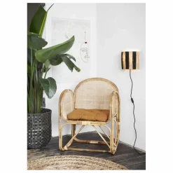 Madam Stoltz Coussins|Coussin d'assise rayé |