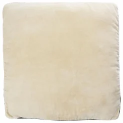 Madam Stoltz Coussin de chaise en velours de coton | Ivoire Clearance