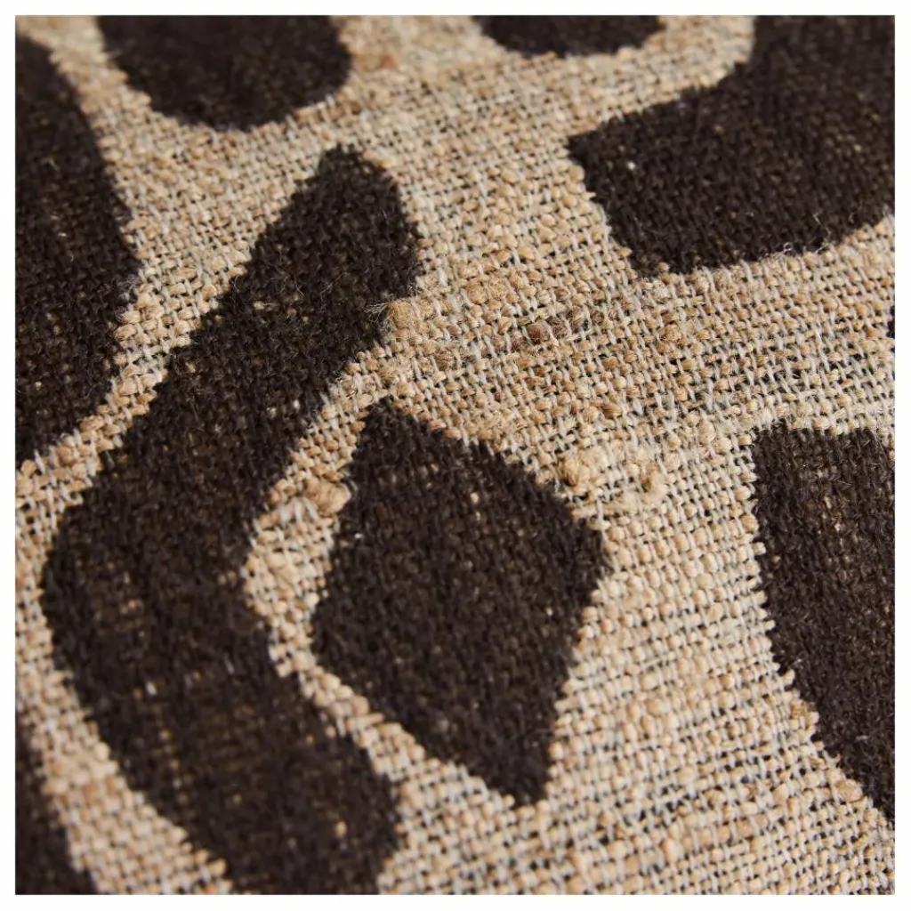 Discount HKliving Coussin en laine et soie | Marron