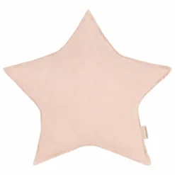 Nobodinoz Coussin Etoile - Lin Français | Rose poudré
