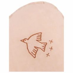 Enfant Nobodinoz Coussin Nuage avec broderie Oiseau - Lin Français |