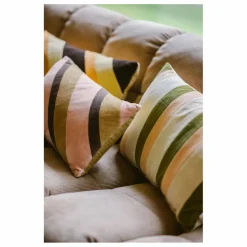 HKliving Coussin rayé en velours |