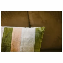 HKliving Coussin rayé en velours |
