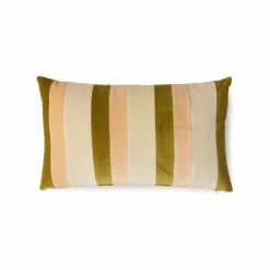 HKliving Coussin rayé en velours |