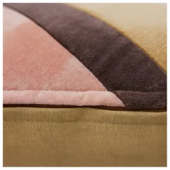 Discount HKliving Coussin rayé en velours | Rose
