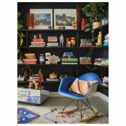 Discount HKliving Coussin rayé en velours | Rose