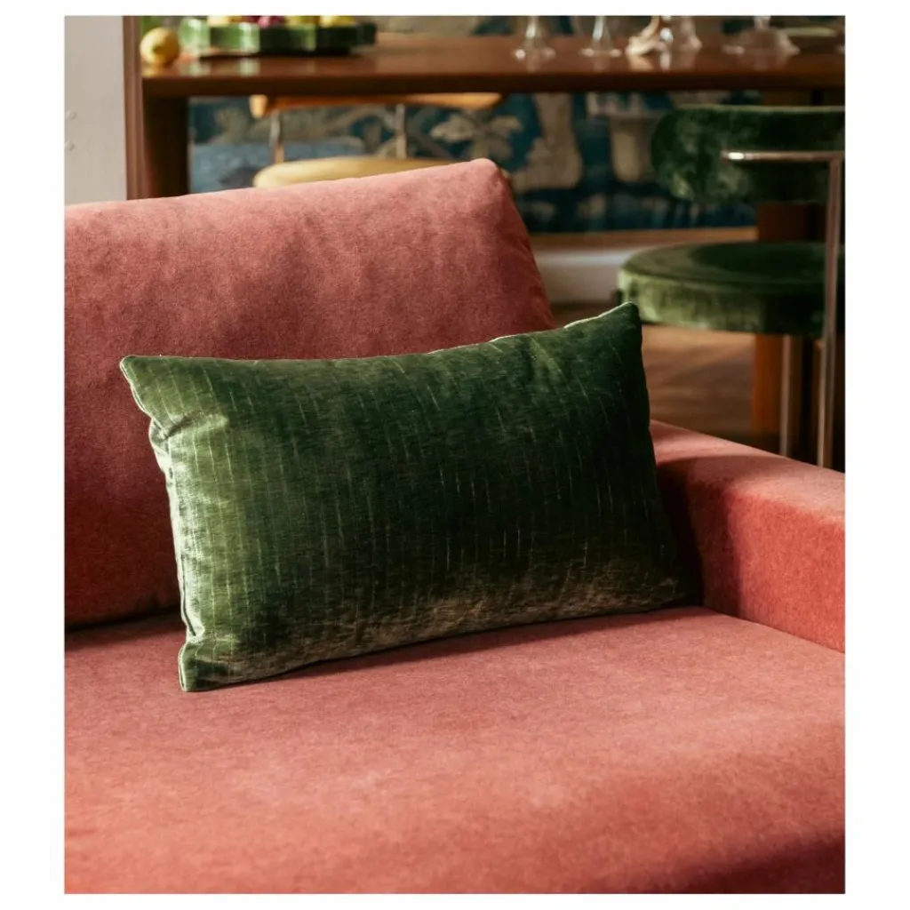 The Socialite Family Coussins|Coussin rectangulaire Carino velours côtelé brillant |