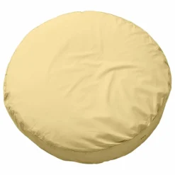 Best Suite 702 Coussin rond Bigdot en percale organique - Butter Yellow | Jaune