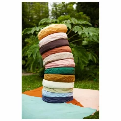 Suite 702 Coussin rond en percale organique | Bleu marine Hot