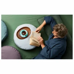 Sale Suite 702 Coussin rond en percale organique | Vert sapin