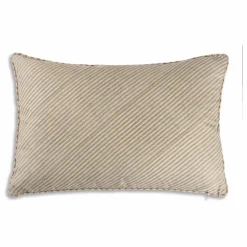 Le Monde Sauvage Coussin réversible en velours Yuki Gris Gris tourterelle Outlet