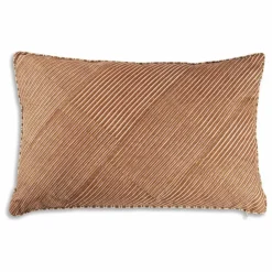Sale Le Monde Sauvage Coussin réversible en velours Yuki Ocre
