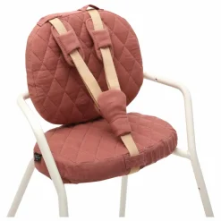 Charlie Crane Coussin Tibu en coton biologique | Bois de rose New