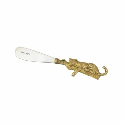 Sale Doing Goods Couteau à beurre Léopard Jenna en laiton | Doré