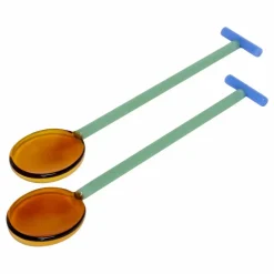 Hübsch Couverts à salade Crave - Set de 2 Multicolore