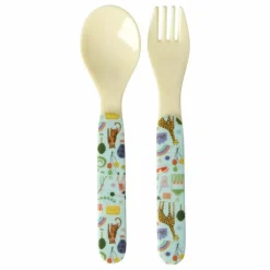 Rice Couverts en mélamine Fun Fair | Bleu ciel Sale