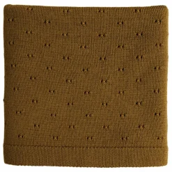 Sale Hvid Couverture Bibi Laine Mérinos | Jaune moutarde