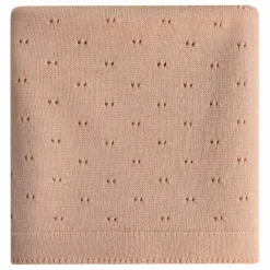 Hvid Couvertures Et Plaids|Linge De Lit Bébé|Couverture Bibi Pointelle Laine Mérinos |