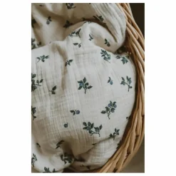 Discount garbo&friends Couverture Blueberry en mousseline de coton | Ivoire