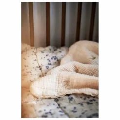 Gentil Coquelicot Couverture brodée hirondelles en gaze de coton