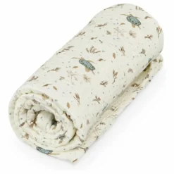 Outlet Cam Cam Couverture en mousseline Sea Garden | Bleu