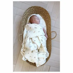 Cam Cam Couverture en mousseline Dreamland | Bleu ciel Sale