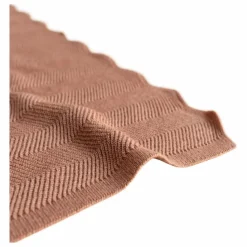 Outlet Hvid Couverture Freddie Laine Mérinos | Terracotta