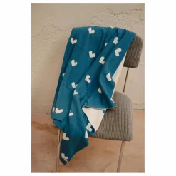 Bayiri Couverture Lovely Coton Bio | Bleu Clearance