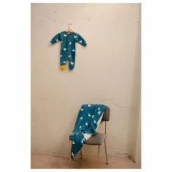 Bayiri Couverture Lovely Coton Bio | Bleu Clearance