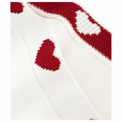 Petit Bateau Couverture Maille Cœurs Coton Bio |