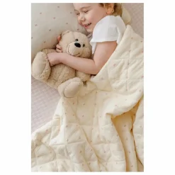 Hot Soft Spot Couverture matelassée Ribbon en coton bio | Ecru