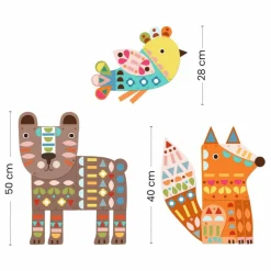 Online Djeco Créer avec du papier Animaux géants Multicolore