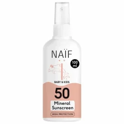 Enfant Naïf Natural Skincare Crème solaire en spray bébé et enfant SPF50 - 100 ml
