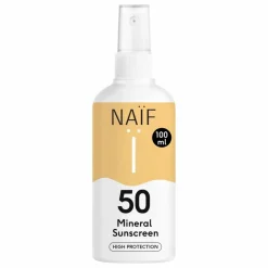 Online Naïf Natural Skincare Crème solaire en spray SPF50 - 100 ml Non teinté